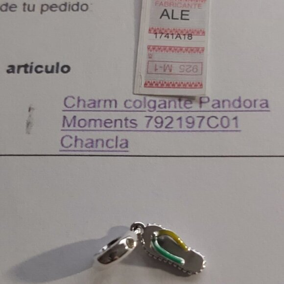 Authentic PANDORA Sterling Silver *Country Edition* Flip-flop Dangle 792197C01 - Picture 9 of 14